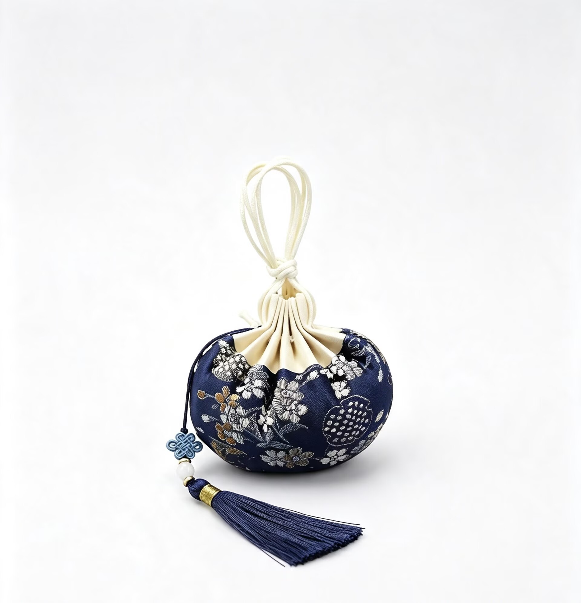 Serene Ancient Taoist Brocade Sachet